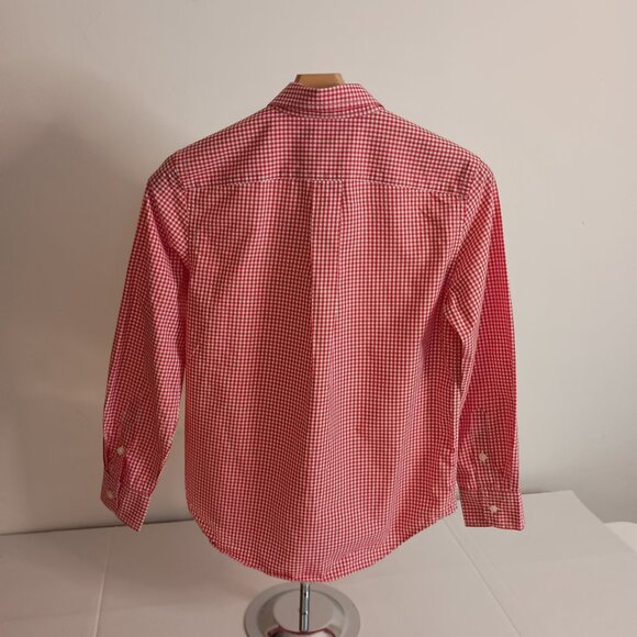 Ralph Lauren Boys Red White Gingham Button Up Shirt Size M 8–10 - Picture 14 of 15